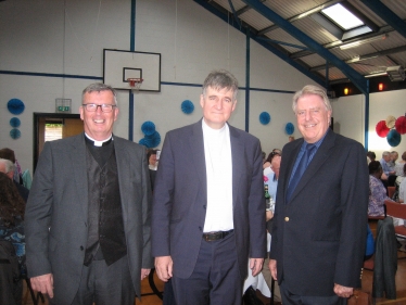 Archdeacon Dr. Paul Wright, Rev. Trevor Wyatt and David Evennett MP